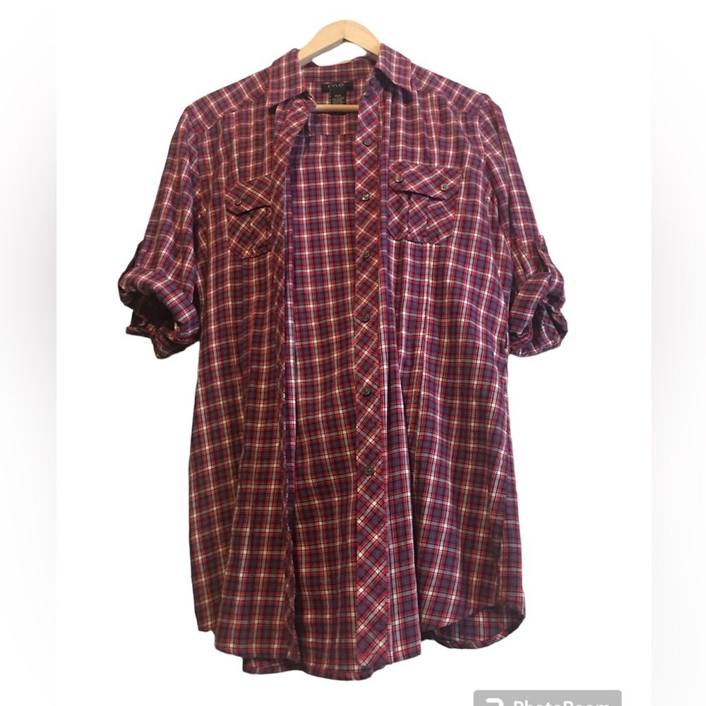 Fylo Women Classic Plaid Collar Shirt